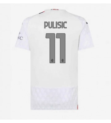 AC Milan Christian Pulisic #11 Vieraspaita Naisten 2023-24 Lyhyet Hihat